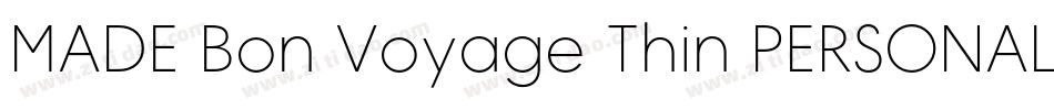MADE Bon Voyage Thin PERSONAL USE字体转换
